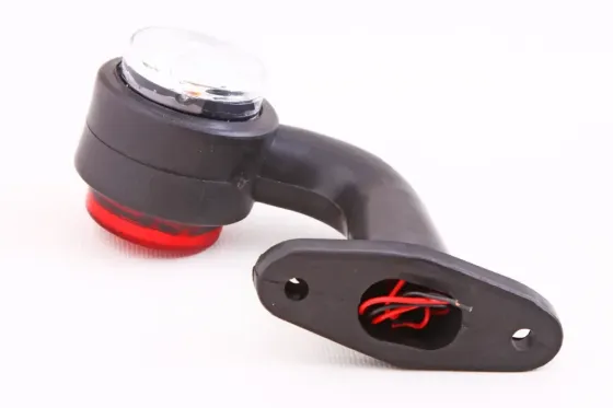 Габаритний бічний ріжок 13см диодний кривий червоний/білий Вінниця