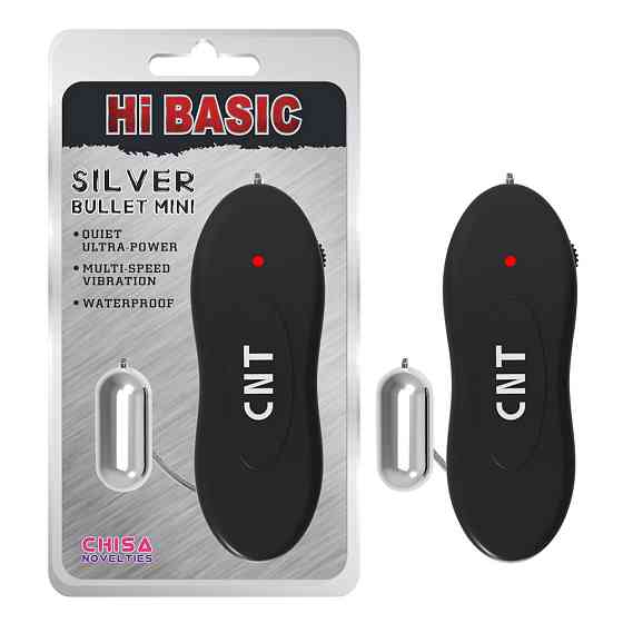 Вибропуля на пульте управления Chisa Hi-Basic Silver Bullet Mini, серебристая Sex Aura Киев