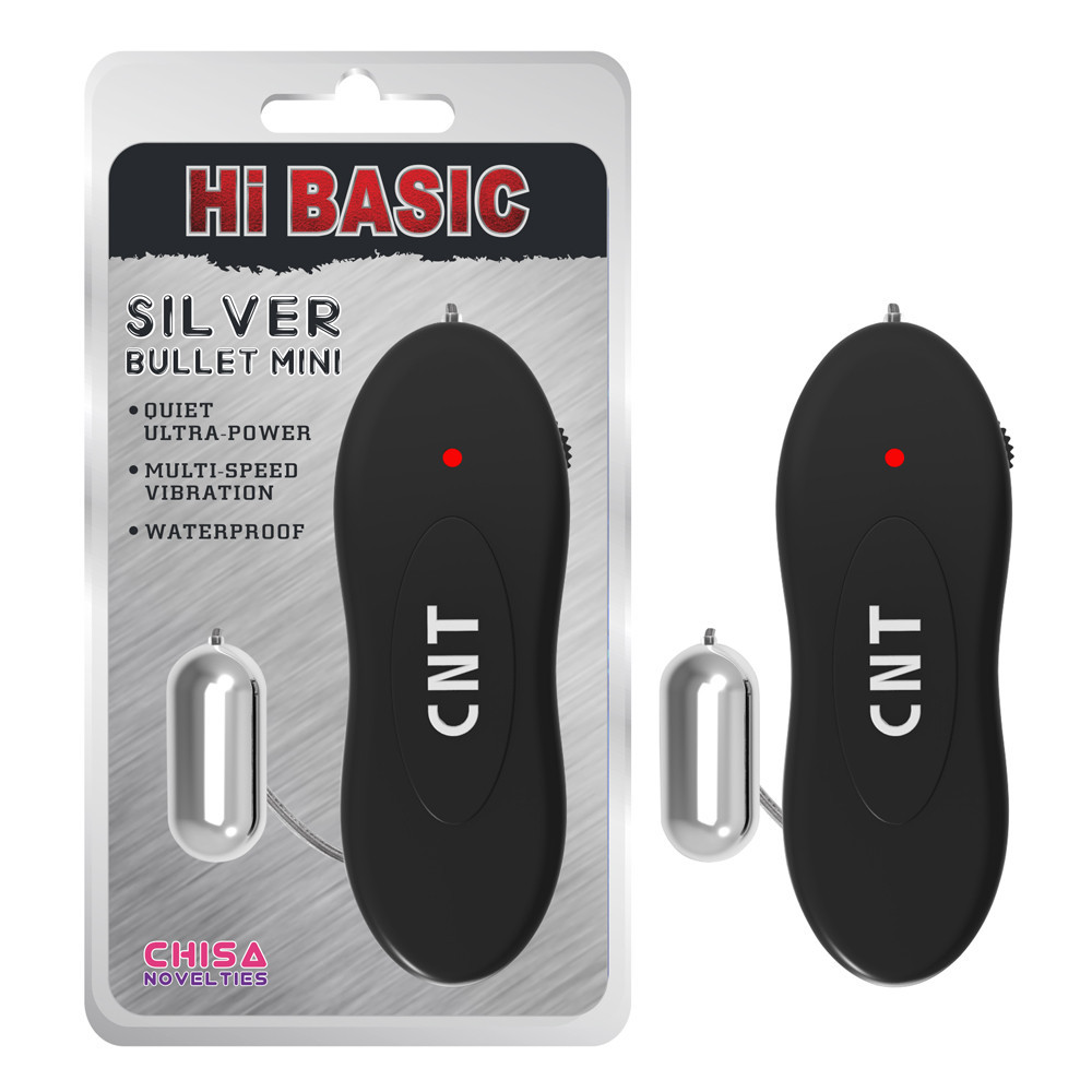 Вибропуля на пульте управления Chisa Hi-Basic Silver Bullet Mini, серебристая Sex Aura Киев - изображение 1
