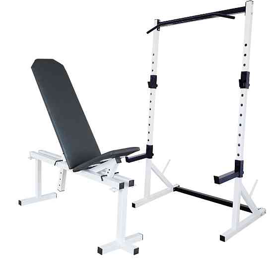 Лавка регульована 40 на 40 мм + Стійки з турником 50 на 50 мм Київ