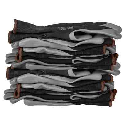 Защитные перчатки Neo Tools комплект 12шт, полиэстер с нитриловым покрытием, р.9, серо-черный (97-647-9) Винница