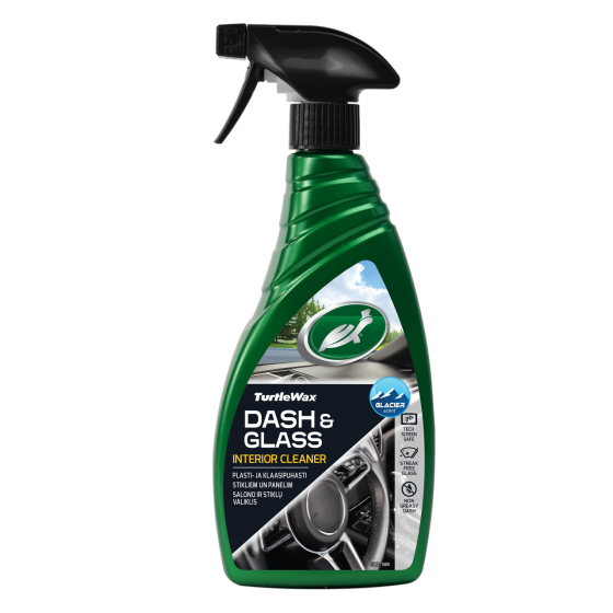 TURTLE WAX 52803 — Поліроль для скла та пластику інтер'єру Dash-n-Glass 500 мл | Очищення, блиск та догляд за салоном Ковель