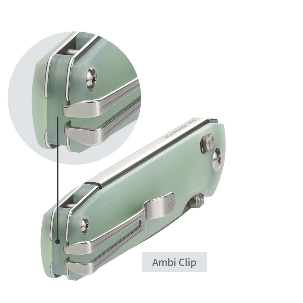 Ніж складаний SRM Terrier 258L-GC, напівпрозорий зелений Київ - фото 7