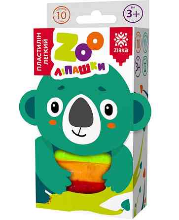 Пластилін легкий ZOOлипашки Коала" ZIRKA 140215 (10 різнокольорових стиків по 6 г) Вінниця