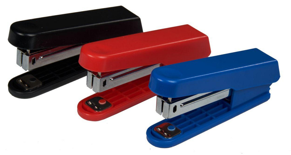 Степлер пластиковий №10 (10 арк.) "4Office" 45 мм. мікс кольори, 4-304-21, шт Київ - фото 1