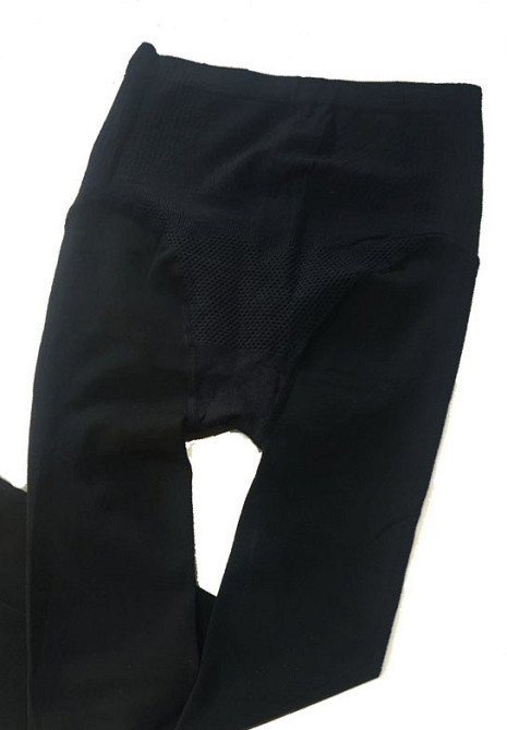 Колготки жіночі 6800D на флісі Чорний S-L Харків - фото 4