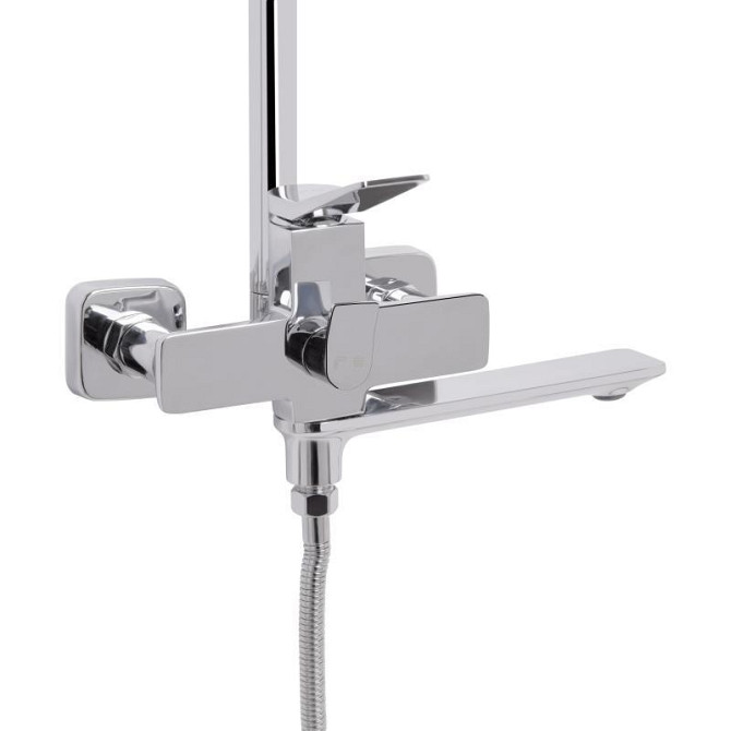 Душевая система из латуни Qtap Presto на три потребителя (с изливом) QTPRE111CRM45575 Chrome Харьков - изображение 4