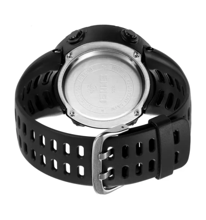 Чоловічий спортивний годинник Skmei 1655 (Чорний із золотом) Київ