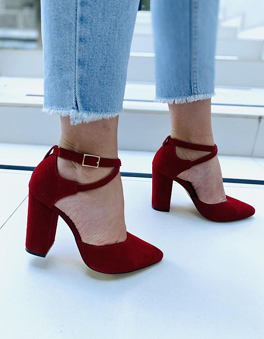 SANTINI Босоніжки жіночі SANTINI 953589-27 червоні (літо, замша натуральна) (3843) Коломыя - изображение 3