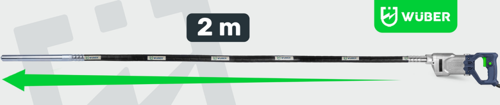 Вібратор для бетону 1300Вт Wuber (Польща) Київ - фото 8