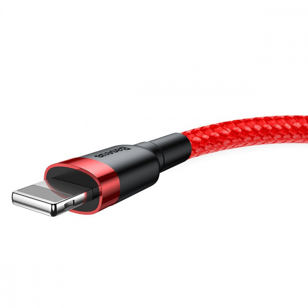 Кабель Baseus Cafule Lightning Cable 2A 3м сірий/чорний Львів - фото 10