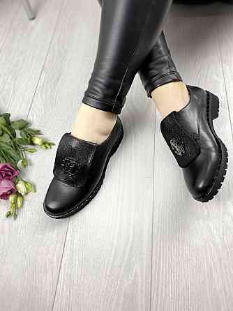 D and V Туфлі жіночі D and V 2031 чорні (весна-осінь, шкіра натуральна) (2244) Коломия