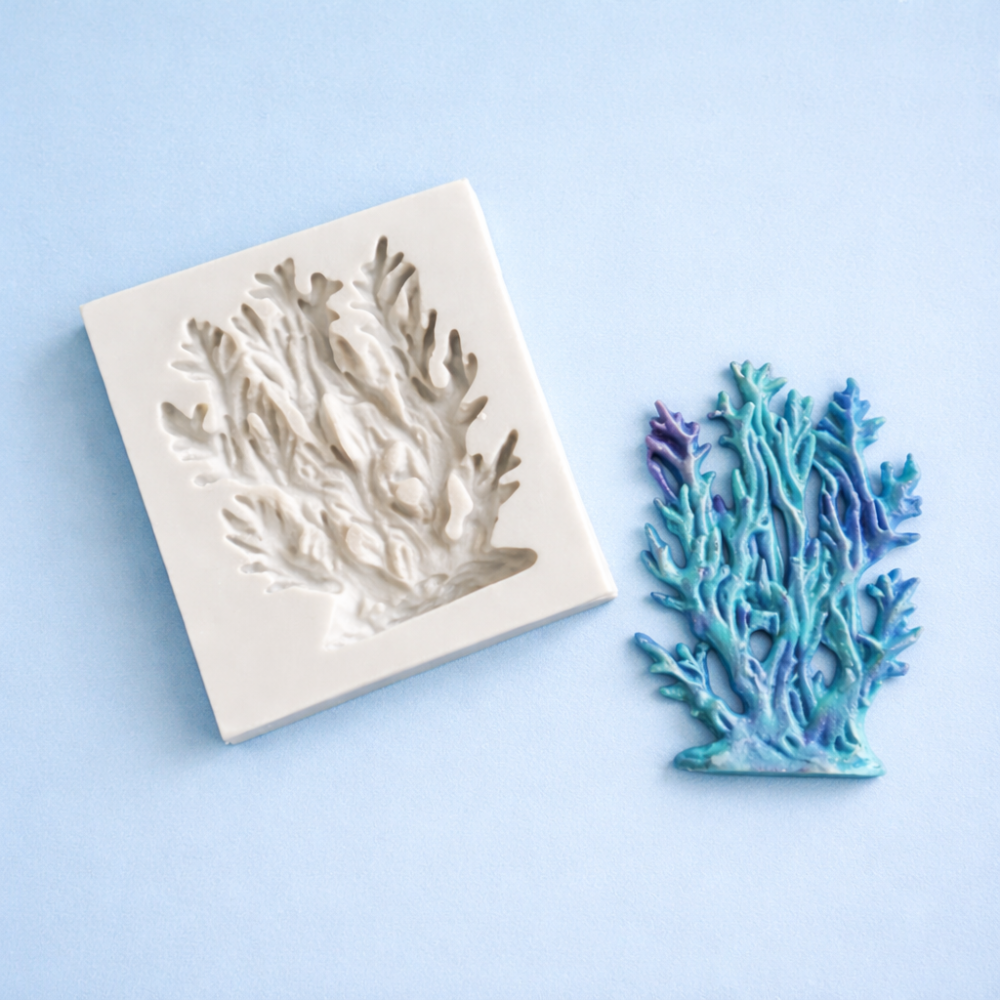 Молд силіконовий Корал 65 на 50 мм сірий Київ - фото 6