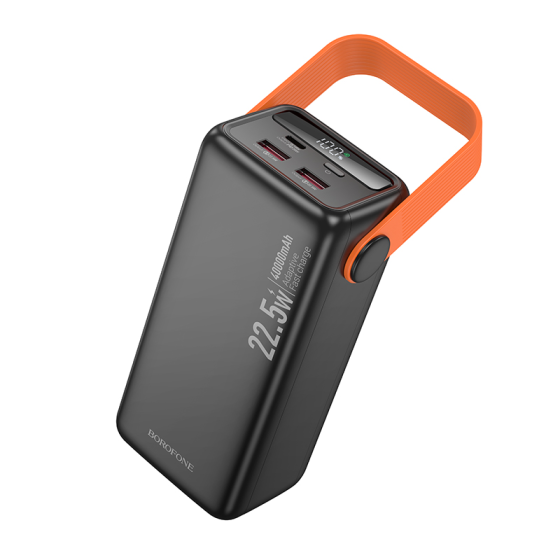Внешний аккумулятор BOROFONE BJ66 Magnifico 22.5W+PD20W fully compatible power bank (40000mAh) Black Киев