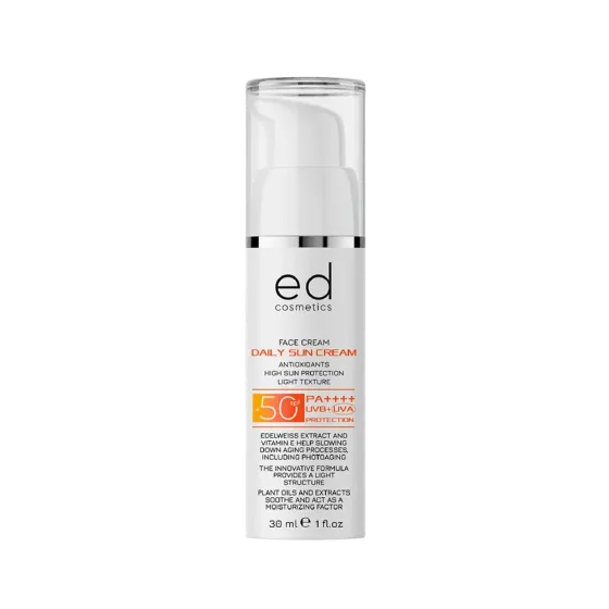 Дневной солнцезащитный крем с SPF 50 DAILY SUN CREAM SPF 50 ED Cosmetics, 30 мл Днепр