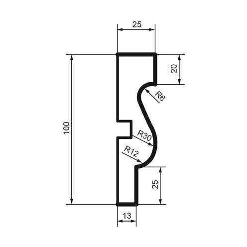 Молдинг фасадный Prestige Decor MC 107 Днепр