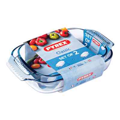 Форма для выпечки Pyrex Classic прямокутна набір 2 шт 2.6 л 1.9 л (912S967/7045) Винница