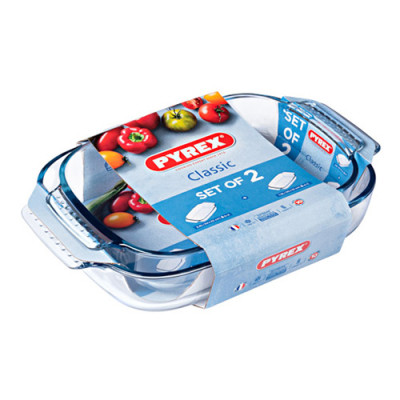 Форма для выпечки Pyrex Classic прямокутна набір 2 шт 2.6 л 1.9 л (912S967/7045) Винница - изображение 1