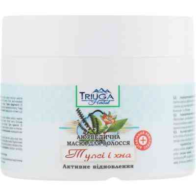 Маска для волос Triuga Аюрведическая Тулси и хна Активное восстановление 300 мл (4820164640418) Винница