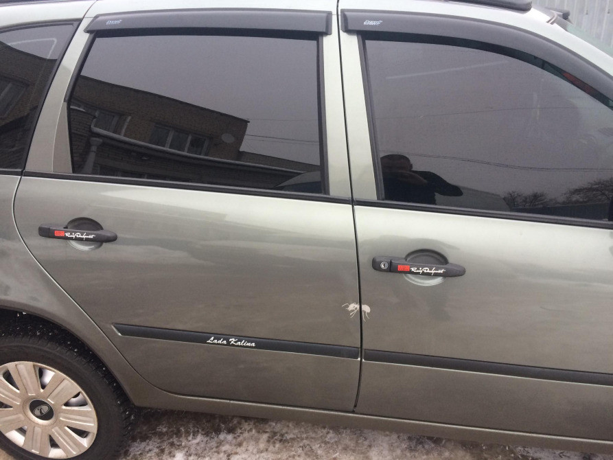 Наклейки на ручки Trd номер 7 Біла світловідбивна Київ - фото 5