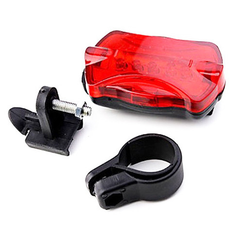 Велосипедний задній фонарик мигалка на батарейках 198-5LED, 2xAAA Дніпро - фото 4