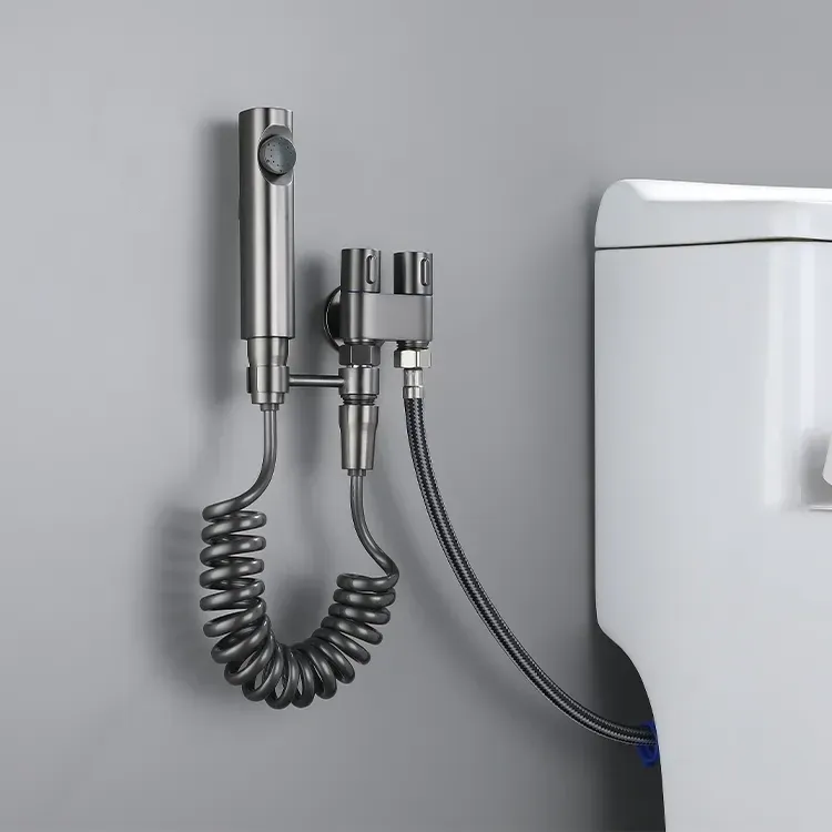 Настінний кран для гігієнічного душу Mixxus AVT-01 GRAPHITE з лійкою колір графіт (MI6837) Чернівці - фото 3