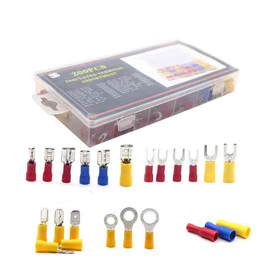 Набір клем із ізоляцією 200 шт. (18 видів клем) Мукачево