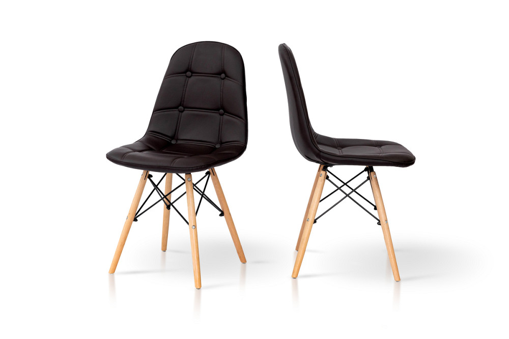 Стілець ДЖАСТІН, шкірзам темн. шоколад Киев - изображение 3