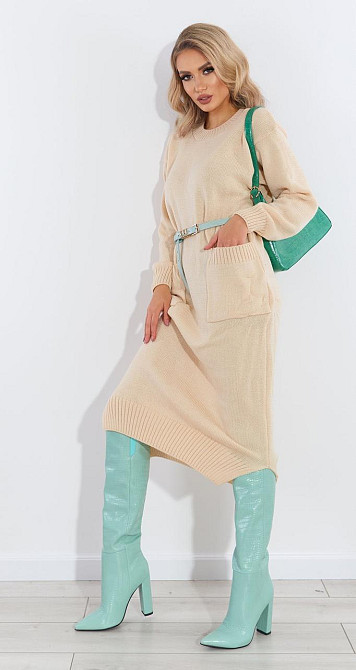 Довге в'язане плаття (42-46) Київ - фото 4