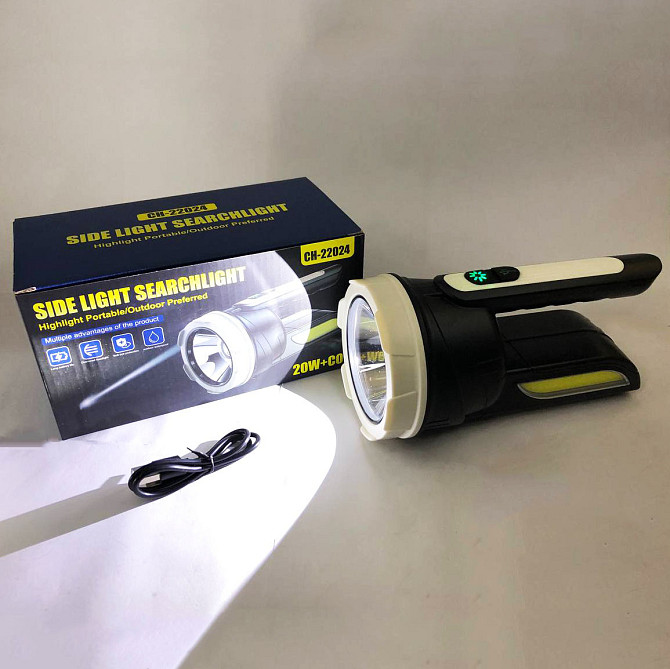 Кемпінговий ліхтар 5W+COB переносний LED світильник з акумулятором, USB‑C зарядкою і 4 режимами Київ - фото 5