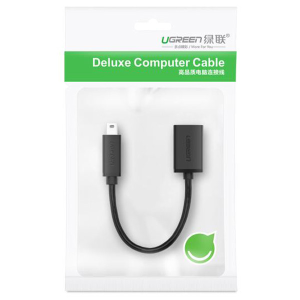 Mini USB OTG кабель-адаптер Ugreen US249 (Чорний, 12см) Николаев - изображение 10