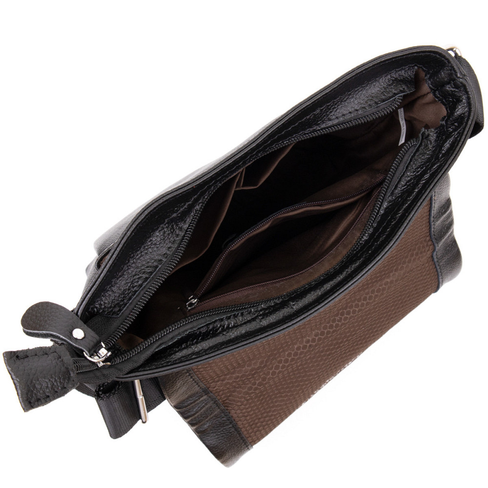 Сумка мужская классическая с клапаном Черная (Vintage) Киев - изображение 2