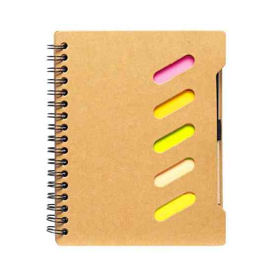 Блокнот С6 на спирали JX011 с набором стикеров и ручкой Винница