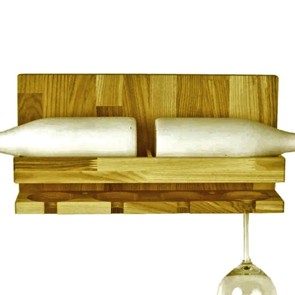 Настенная винная полка 