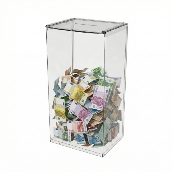 Ящик EKOSTAR без замка для пожертвований и сбора денег 260x200x500. Объем 26 литров Киев