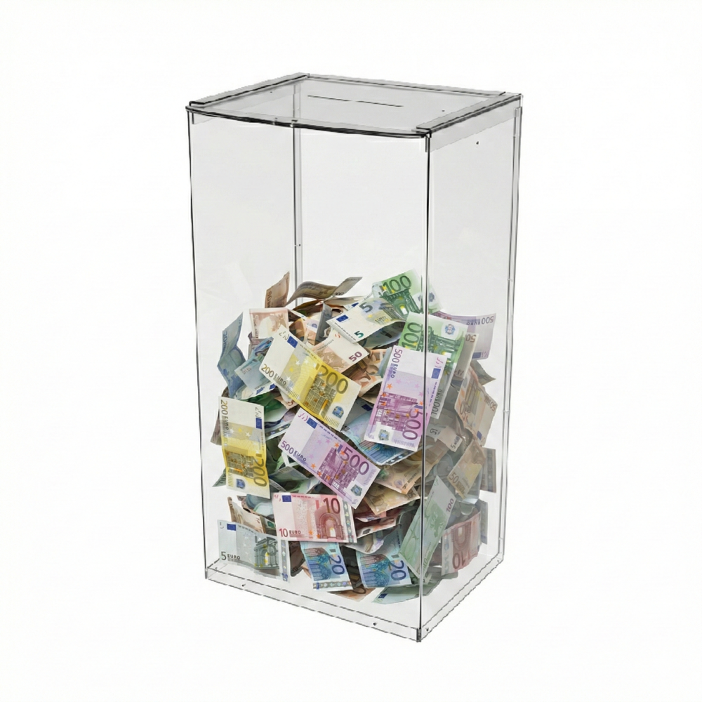 Ящик EKOSTAR без замка для пожертвований и сбора денег 260x200x500. Объем 26 литров Киев - изображение 1