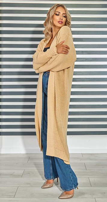 Кардиган  крупной вязки большой размер (50-54) Киев - изображение 6