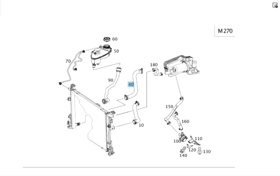 Mercedes-Benz  A2465010282 Патрубок радіатора правий CLA C117 CLA Shooting Brake X117 GLA X156 A-class W176 B-class W242 B-class W246 Одесса