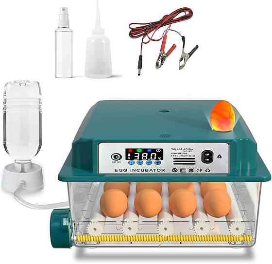Інкубатор 12–16 яєць з автоматичним перевертанням яєць, зволоженням та лампою JL16 Луцьк