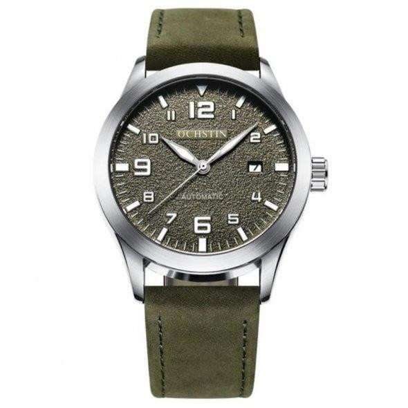 Водостійкий механічний годинник Ochstin Military silver Вінниця - фото 1