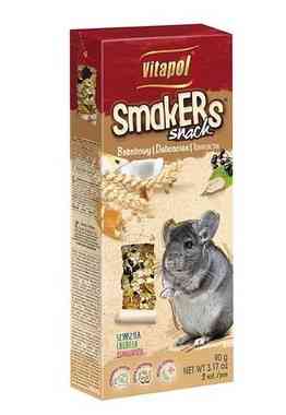 Колба Vitapol Smakers стік ласощі для шиншил, сухофрукти і горіхи, упаковка 2 шт, 100г Київ