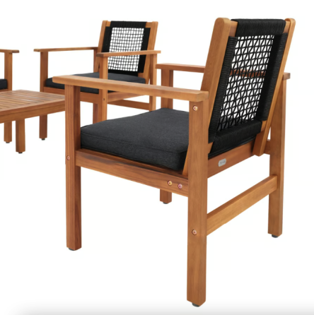 Комплект садових меблів Di Volio Marata чорний Київ