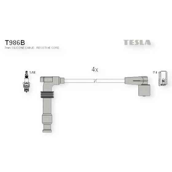 Провід високовольтні Lacetti 1,8, Evanda 2,0 TESLA Мукачево