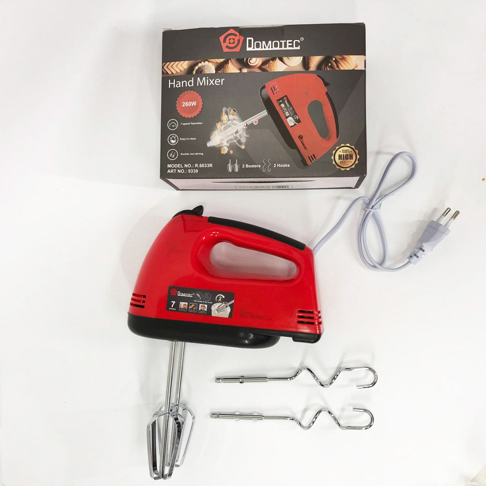 Миксер для кухонной работы DOMOTEC, Миксер для еды ручной мощный кухонный FJ-68 Львов - изображение 1