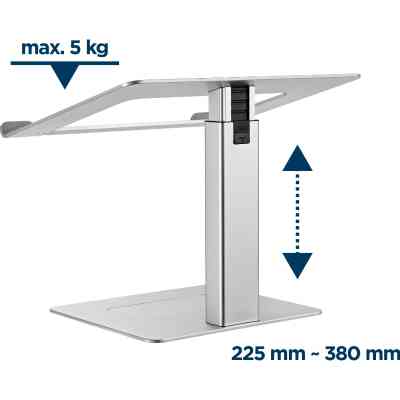 Подставка для ноутбука Gembird до 15.6", регулируемая, алюминий (NBS-D1-02) Винница