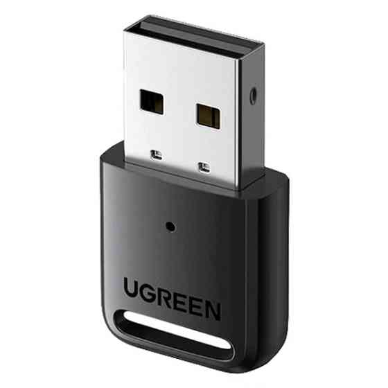 Bluetooth-адаптер Ugreen USB Bluetooth 5.0 передатчик для компьютера, ноутбука 80890 (Черный) Николаев