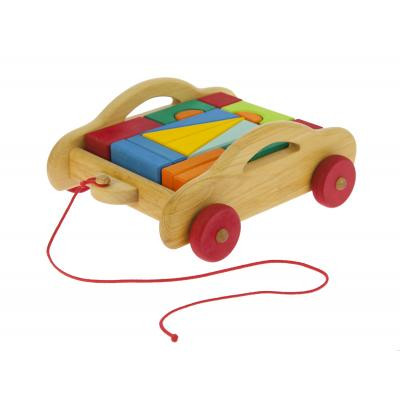 Конструктор Nic деревянный Тоскана с тележкой 17 эл. (NIC523316) Винница - изображение 3