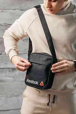 Барстека Reebok, чоловічий сумка через плече, Текстова барсетка на три відділення, Брендова сумкаMasterSem Київ