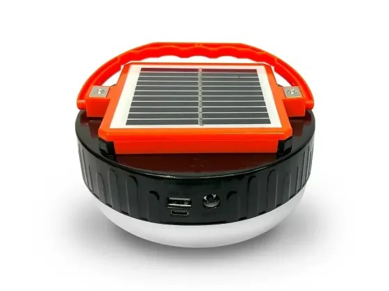 Лампа діодна Bailong для кемпінгу Solar UFO2022-150 із сонячною панеллю, Type-C, 5×18650 акумуляторів Одеса