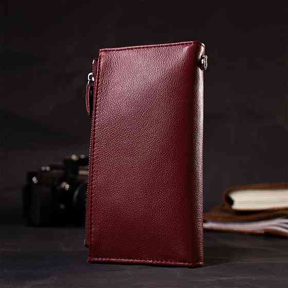 Стильный и яркий женский кошелек-клатч ST Leather 19433 Бордовый Киев